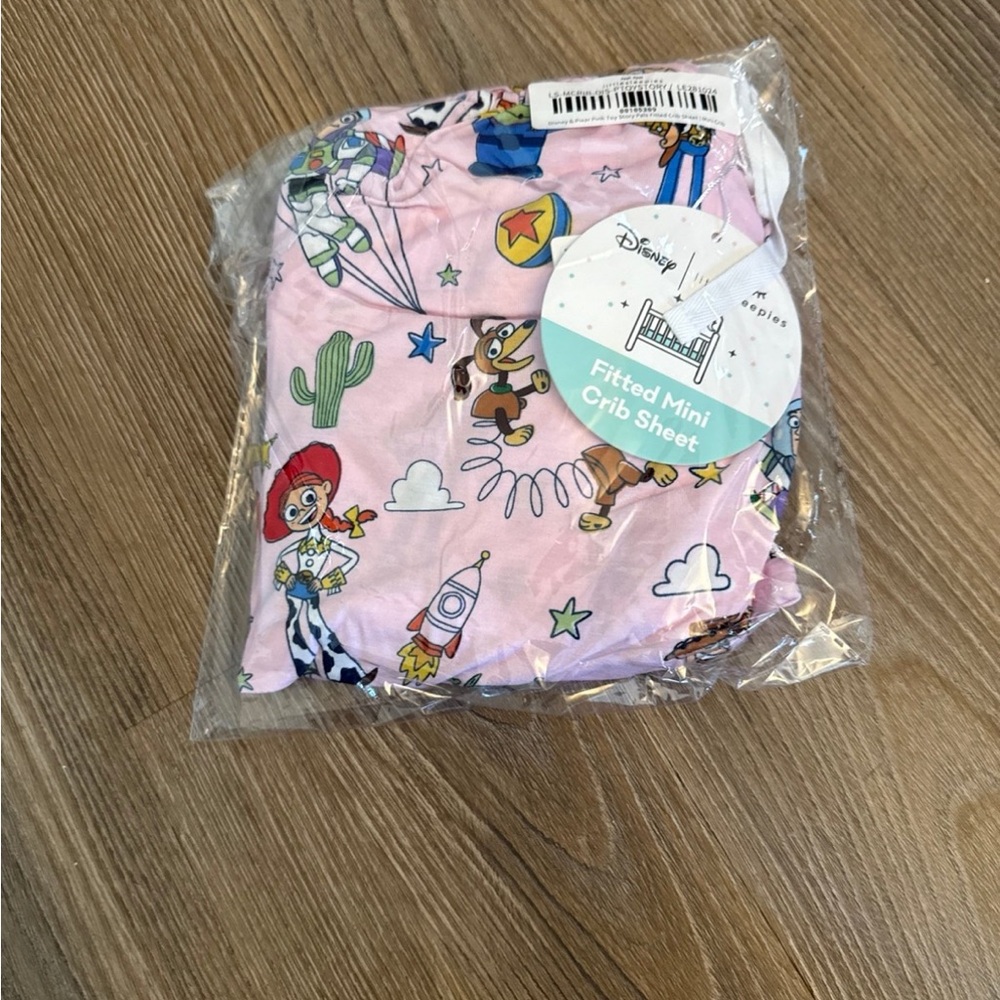 New Little Sleepies x Pixar Toy Story Stars Fitted Crib Sheet